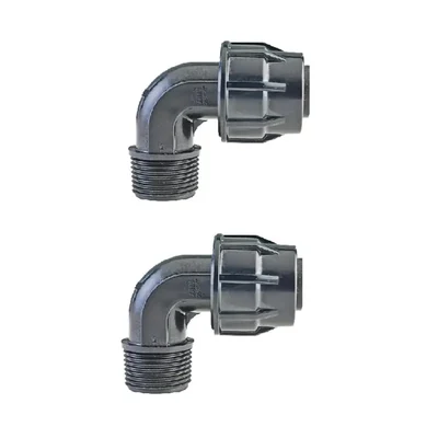 High Quality 32 mm Male Threaded Rainport Elbow (Pack of 2 Pcs)